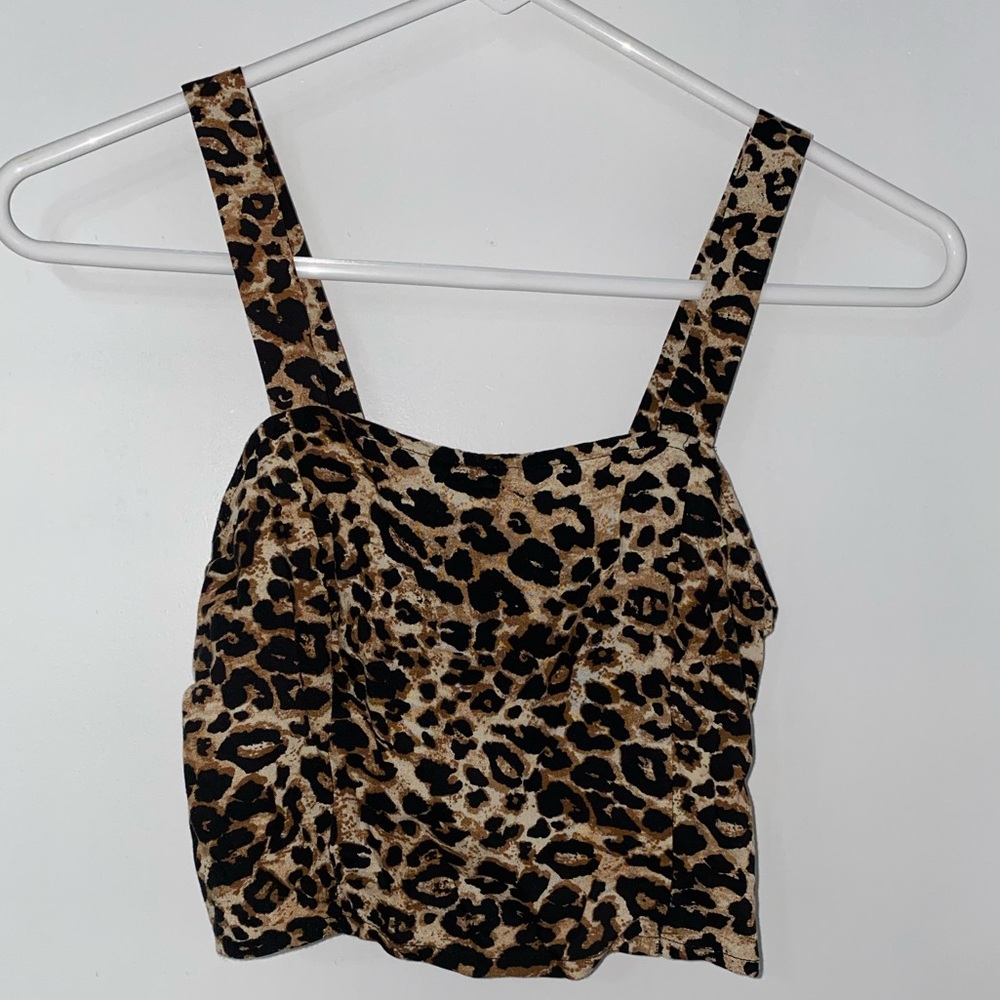 Cheetah print tank top